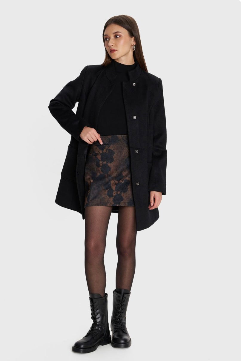 ALE - Pallto e shkurter jeshile dhe e zeze me xhepa perpara