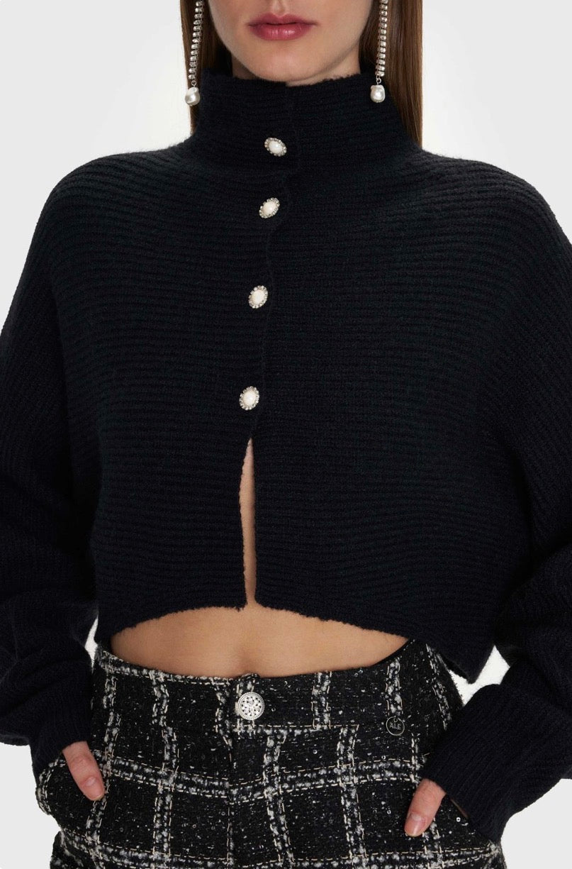 ALE - Cardigan i shkurter bezhe dhe i zi