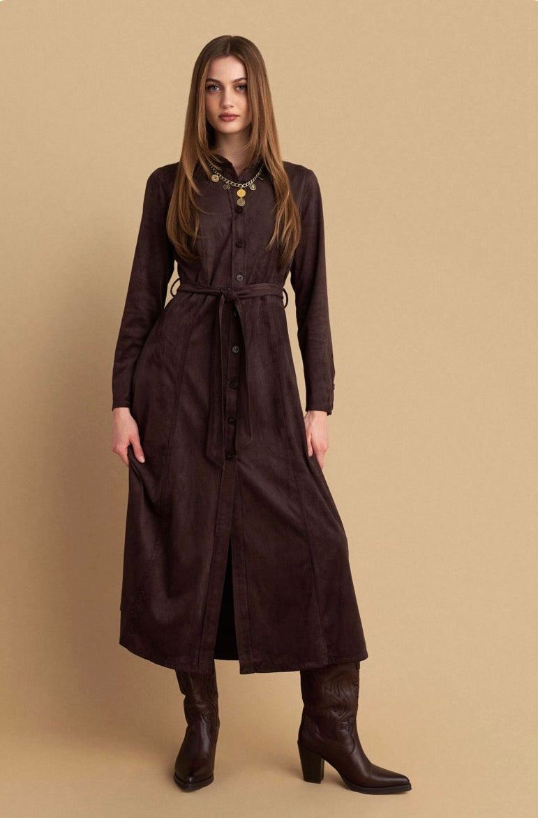 attrattivo - Fustan kamoshi ne ngjyren kafe