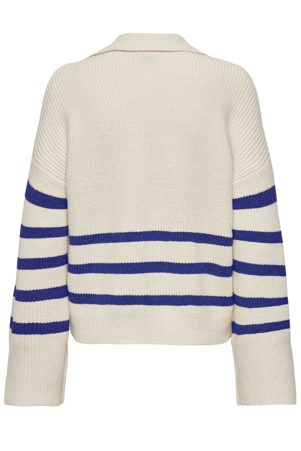 ONLY - Pulover-Bluze ngjyre pana me vija blu, kafe dhe bojqielli