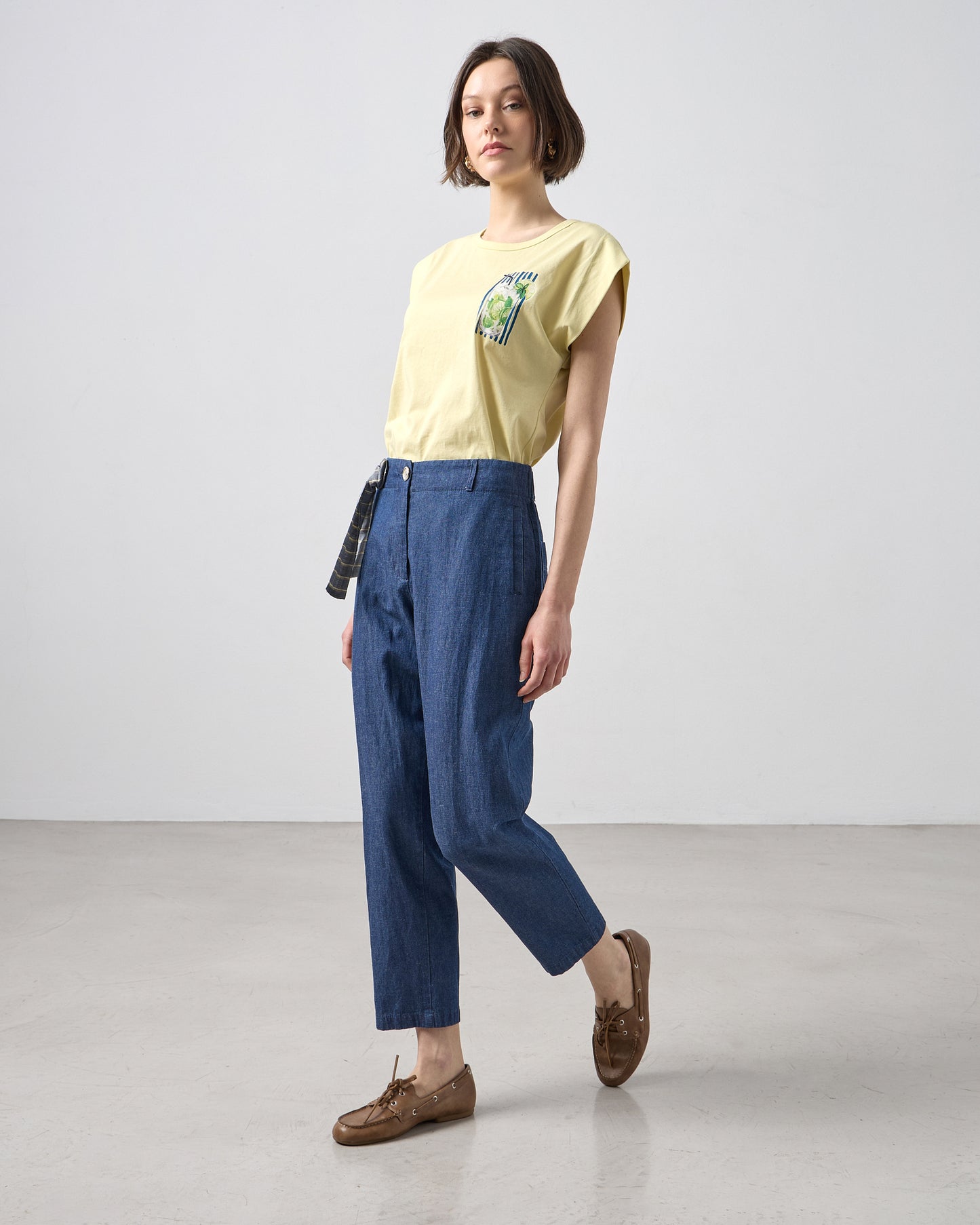 Passager - Pantallona blu xhins i holle