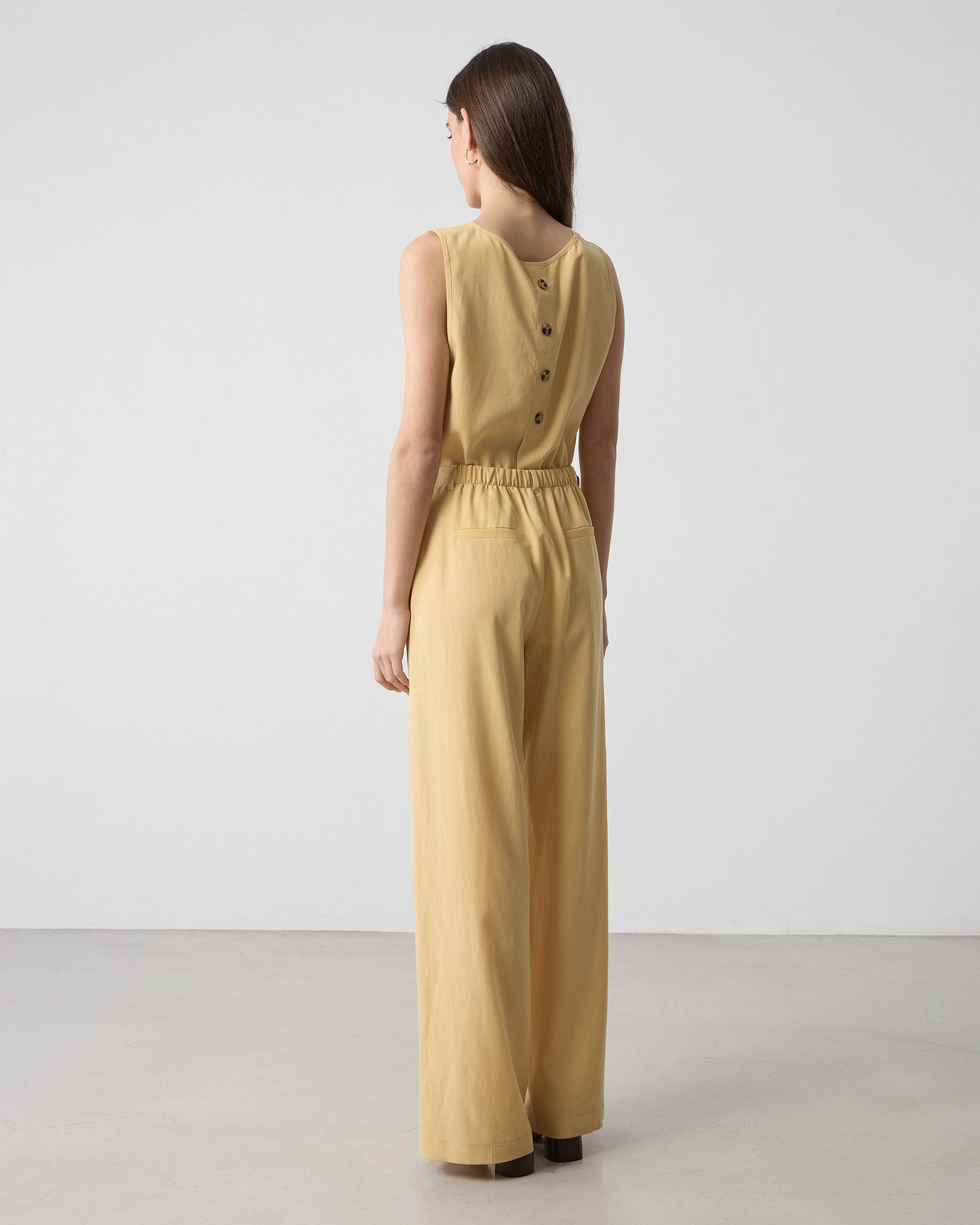 Passager - Pantallona te verdha dhe kafe prerje e drejte