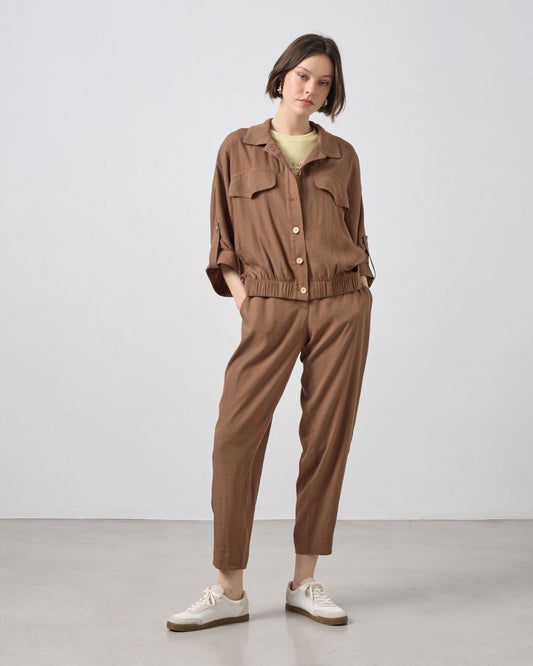 Passager - Pantallona kafe dhe te zeza me llastik