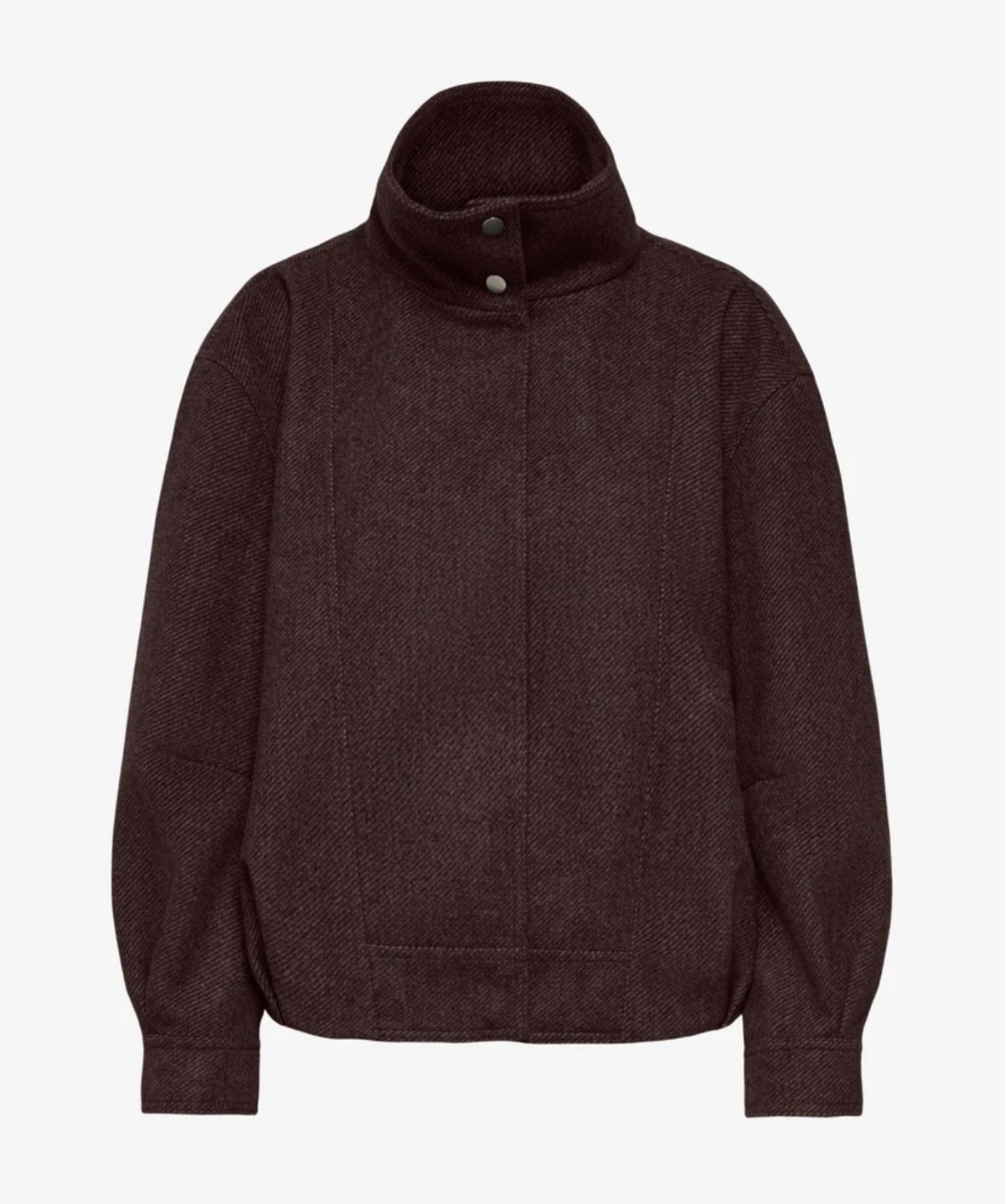 ONLY - Xhakete stofi stil bomber ne ngjyren gri dhe kafe