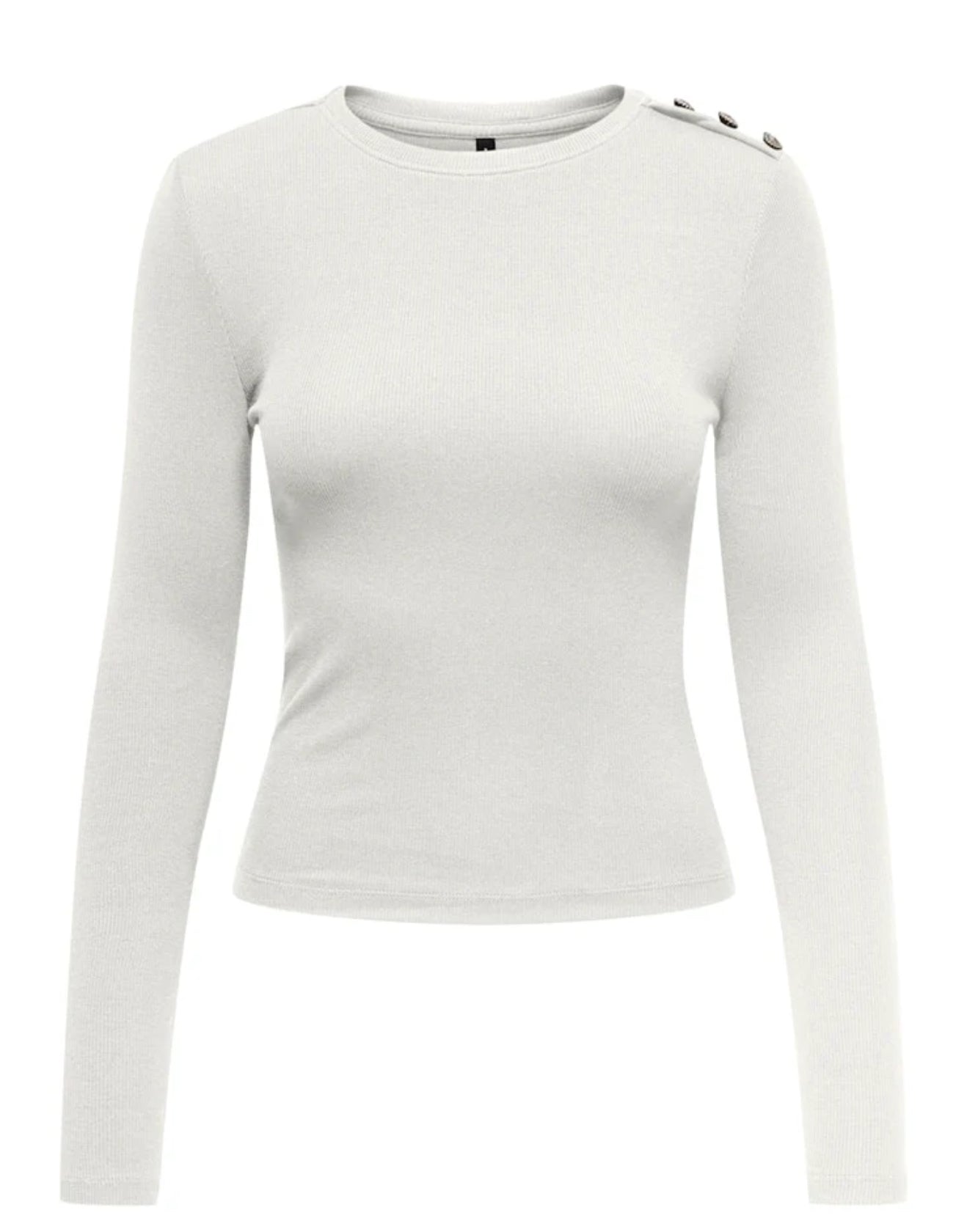 ONLY - Bluze pambuku e bardhe dhe e zeze me gure dekorues ne sup