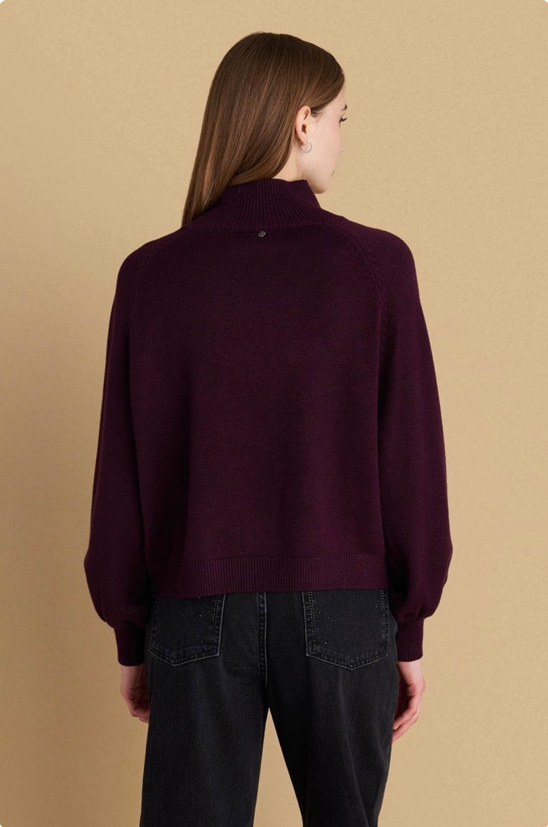 attrattivo - Pulover lejla dhe jeshile me dizajn