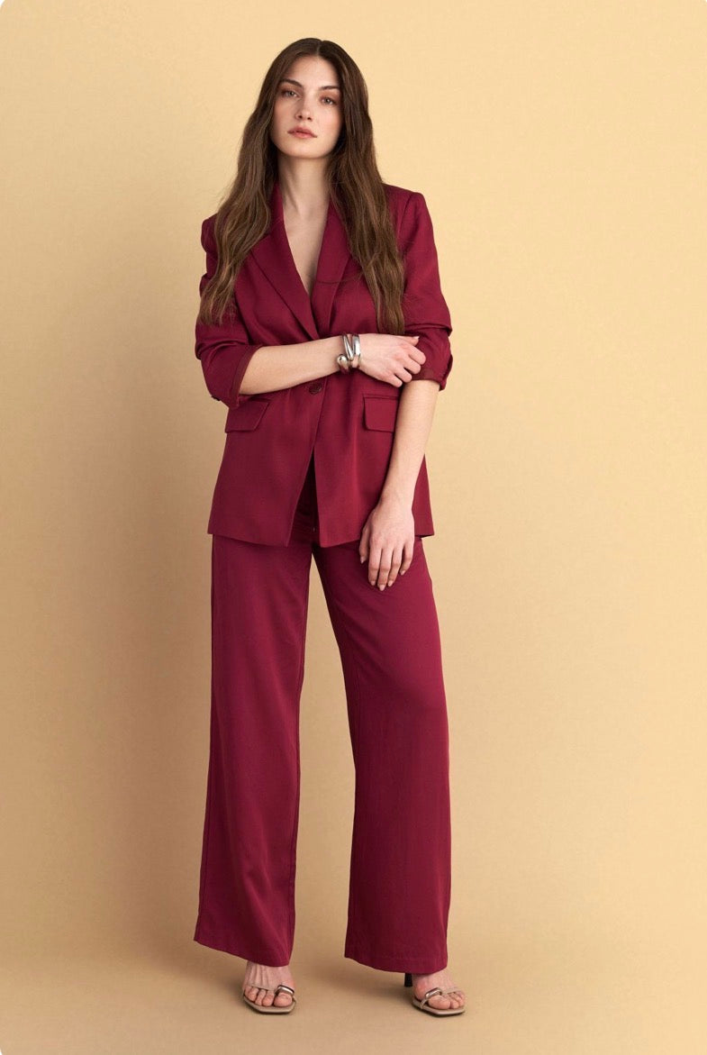 attrattivo - Kostum xhakete dhe pantallona ne ngjyren e kuqe