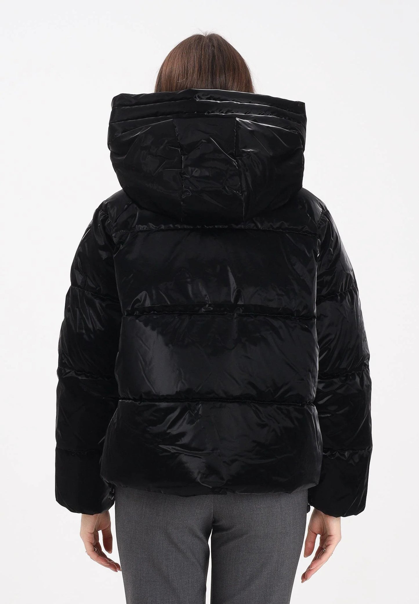 ONLY - Xhup jeshil dhe i zi me kapuc