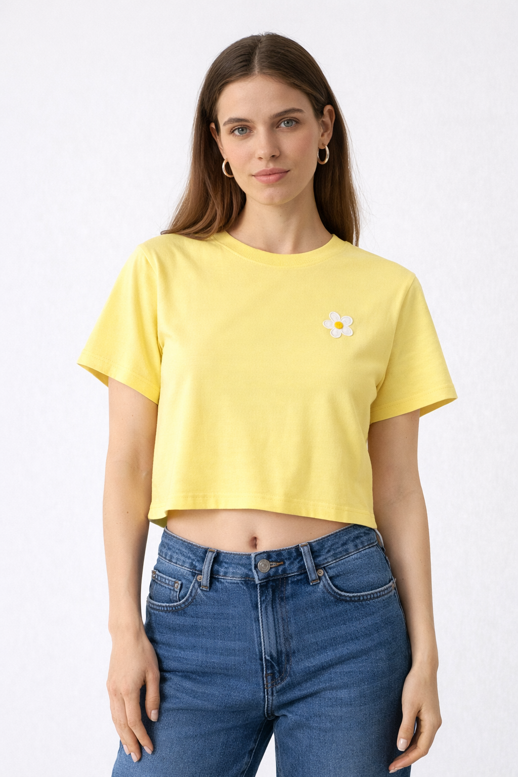 ONLY - Bluze pambuku e verdhe dhe roz me detaje