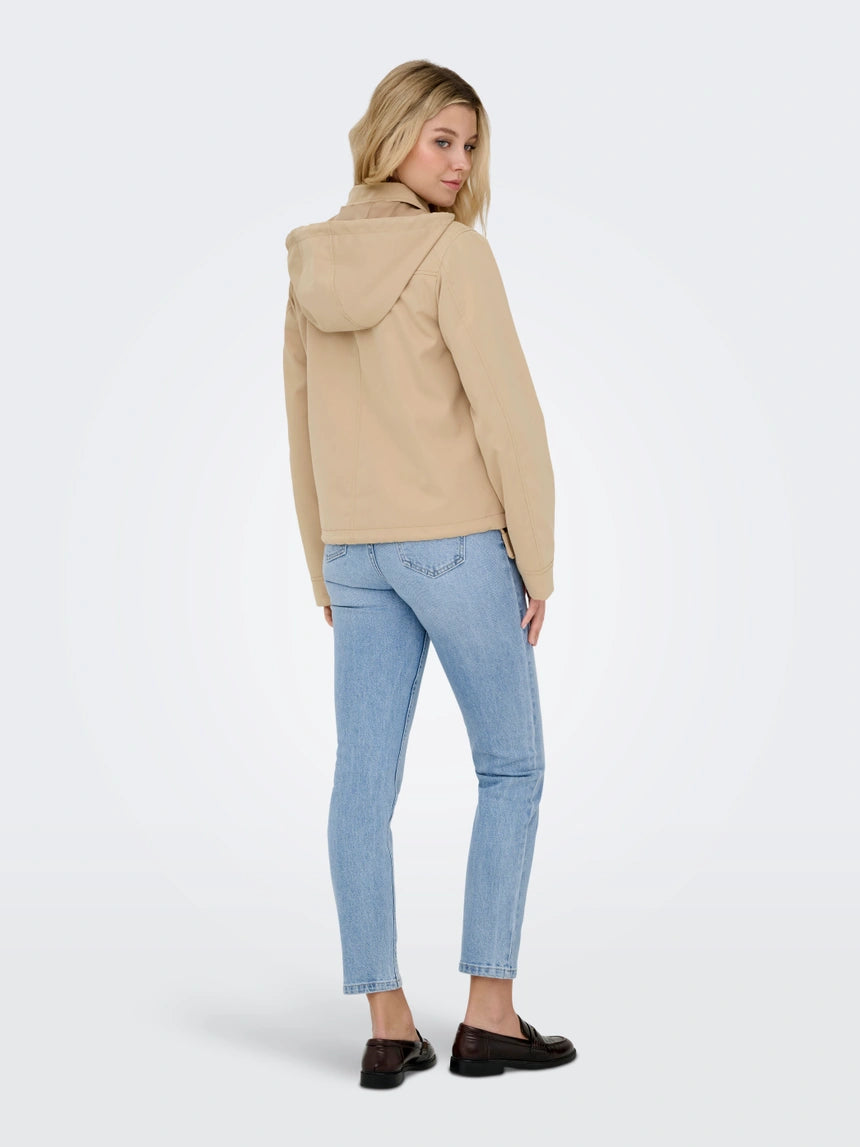 ONLY - Xhakete doku e holle bezhe me kapuc