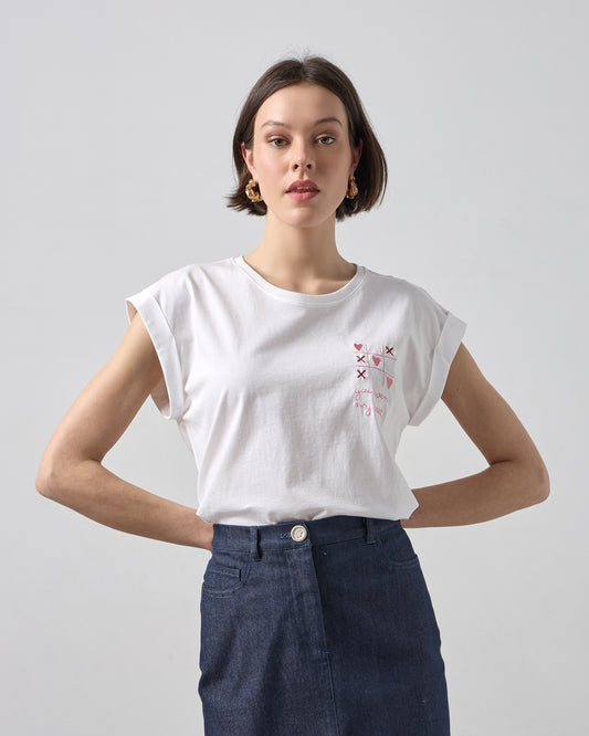 Passager - Bluze pambuku e bardhe me motive te qendisura