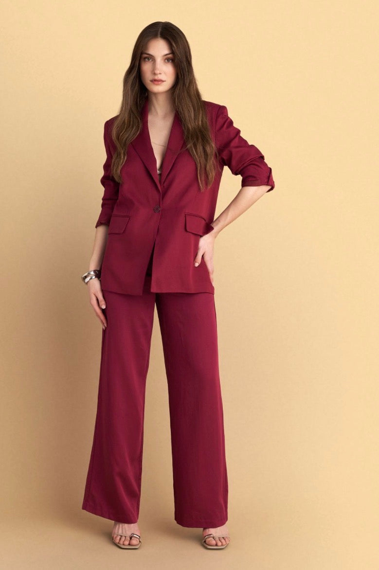 attrattivo - Kostum xhakete dhe pantallona ne ngjyren e kuqe