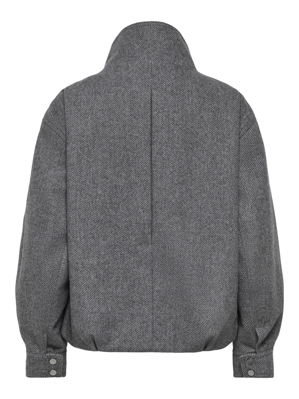 ONLY - Xhakete stofi stil bomber ne ngjyren gri dhe kafe