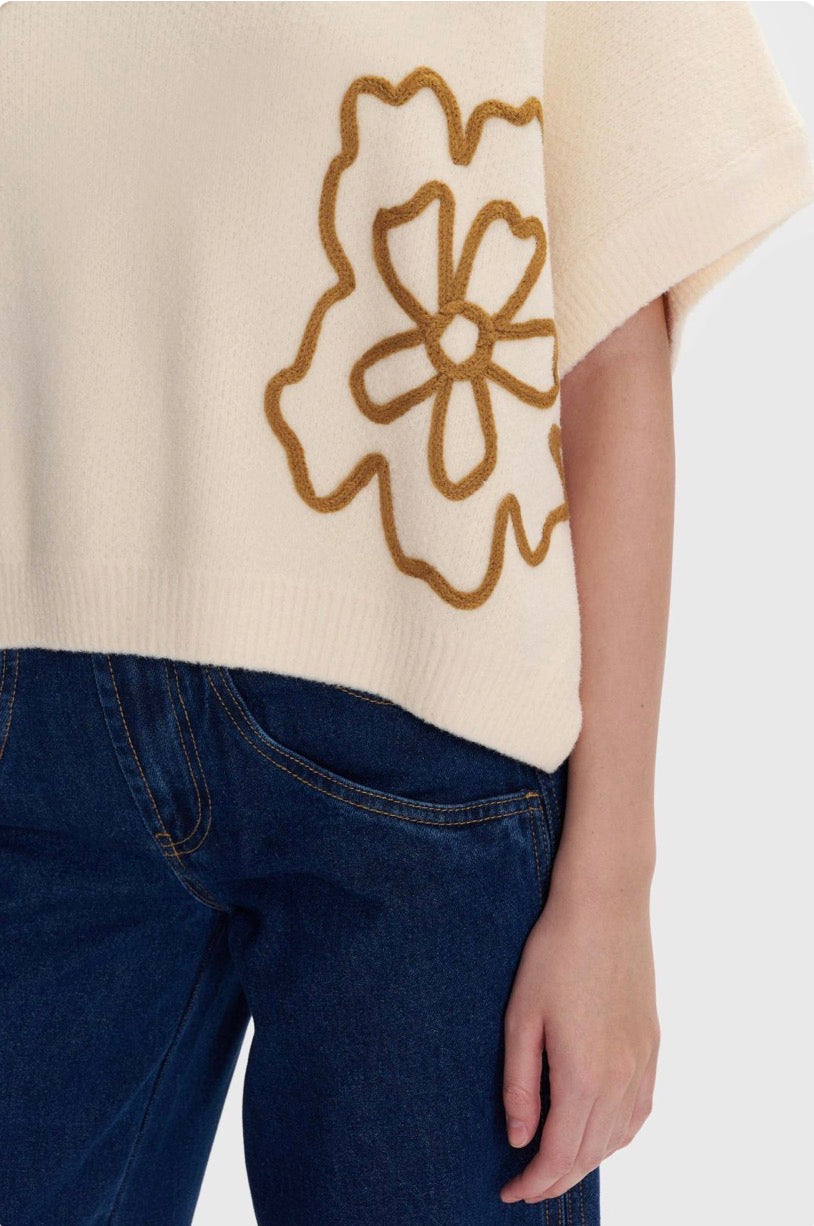 ALE - Bluze bezhe e thurur me detaje