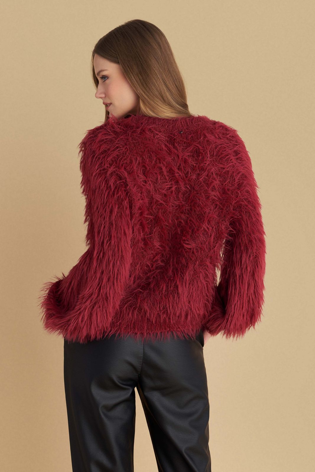 attrattivo - Cardigan i kuq me pellush