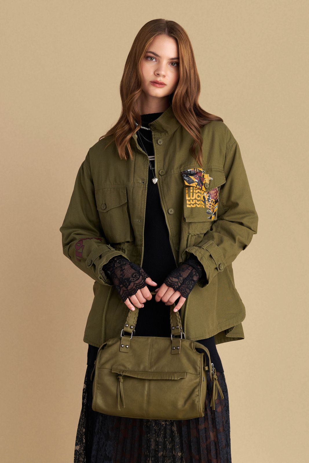 attrattivo - Cante krahu kafe dhe jeshile