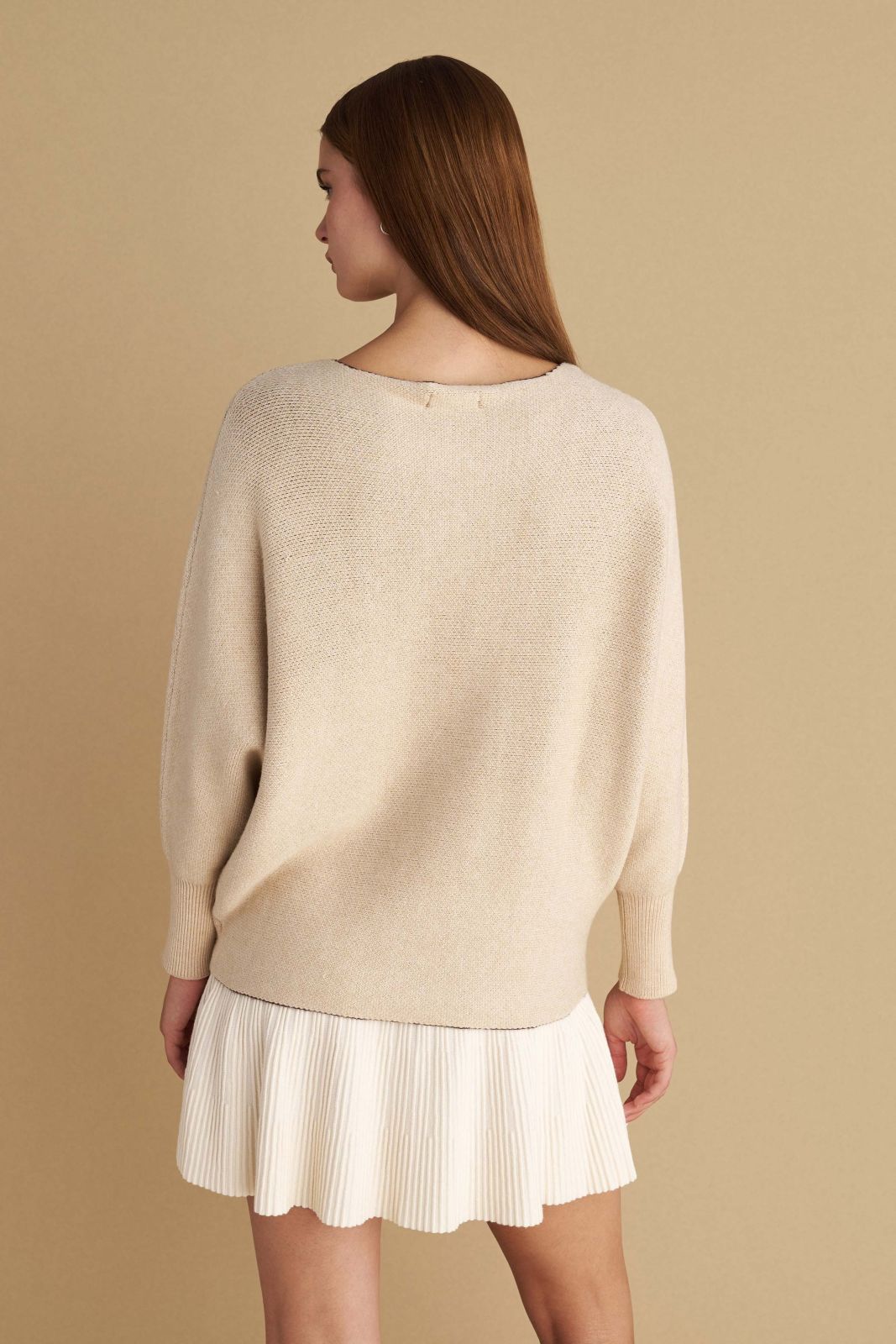 attrattivo - Pulover bezhe me dizajn