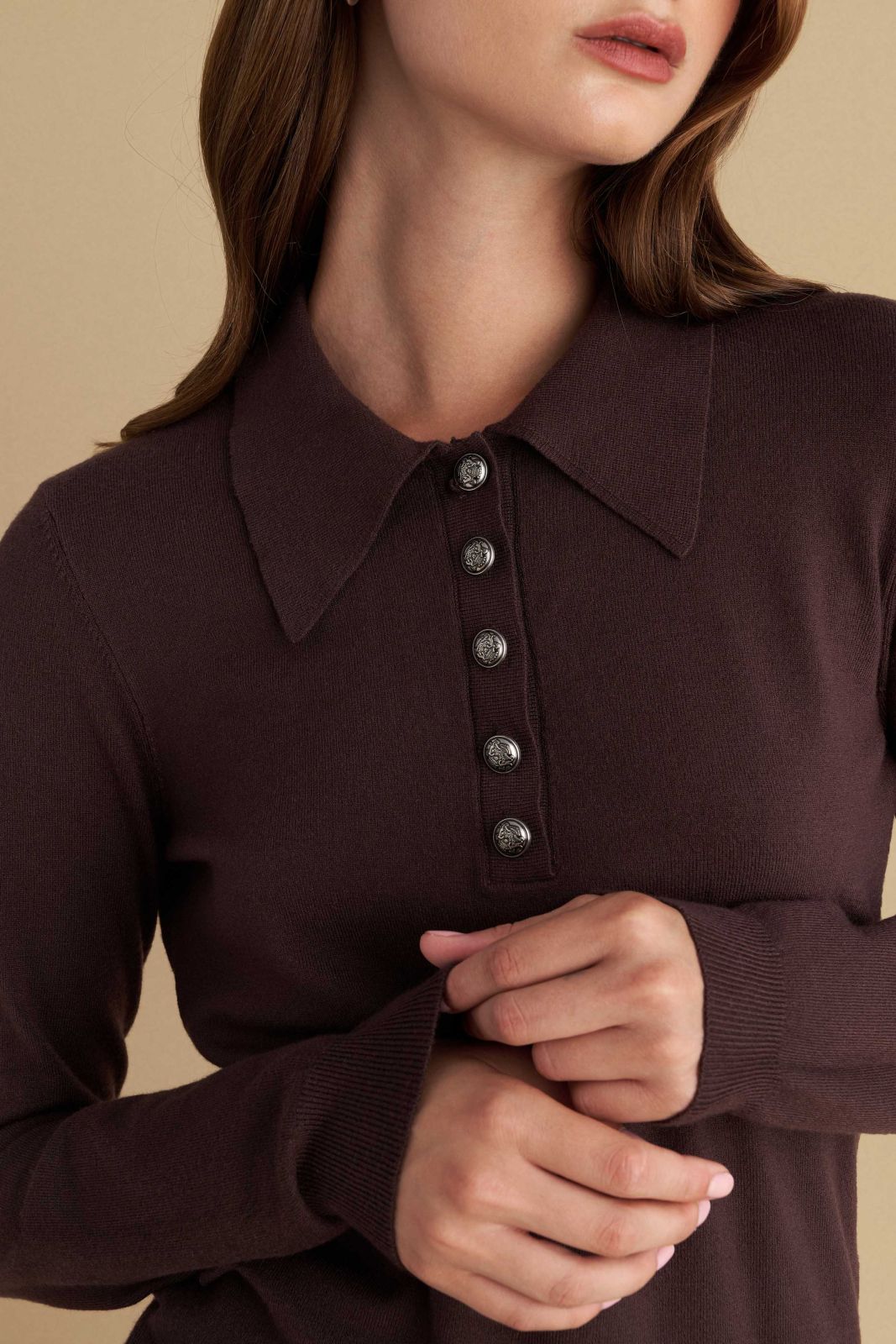 attrattivo - Bluze kafe, jeshile dhe e zeze me jake