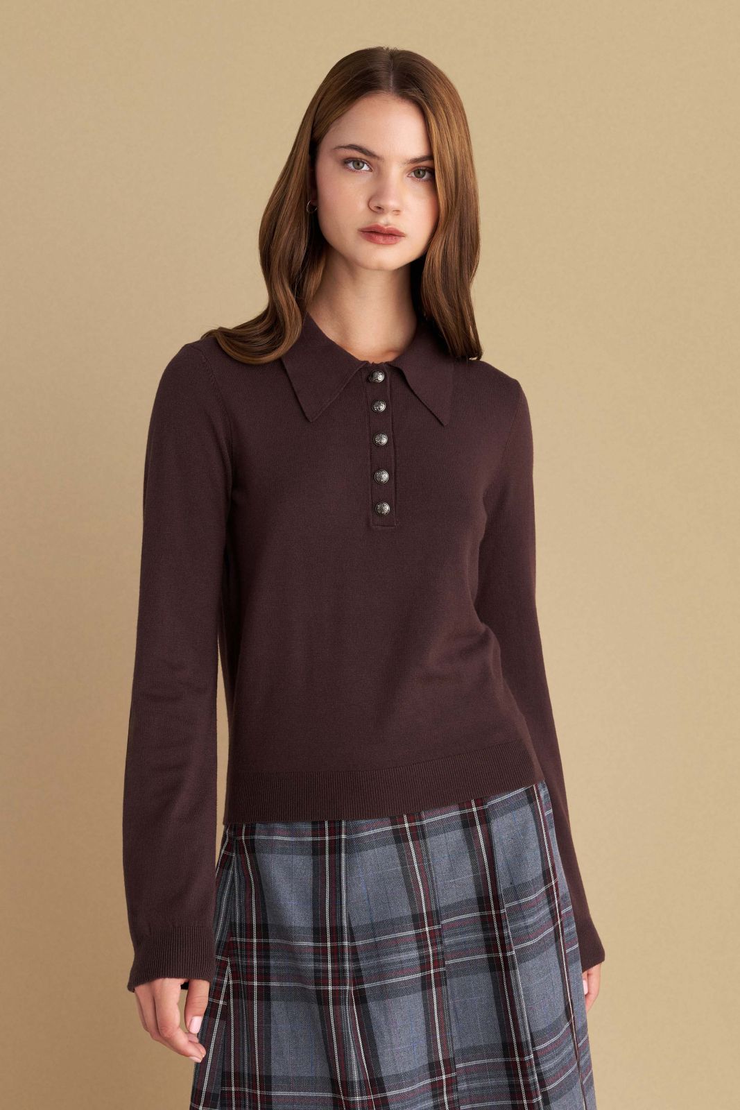 attrattivo - Bluze kafe, jeshile dhe e zeze me jake