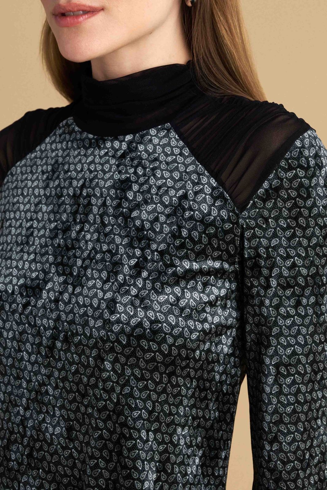 attrattivo - Fustan gri i shkurter veludh