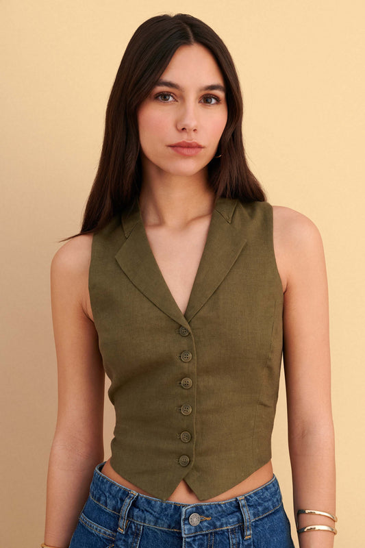 attrattivo - Jelek lino jeshile dhe blu me lidhje