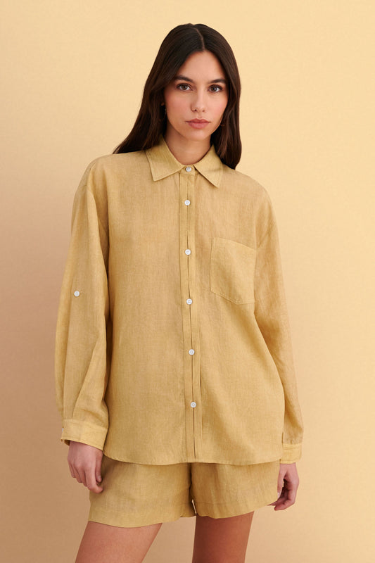 attrattivo - Kemishe stil oversize e verdhe dhe roze