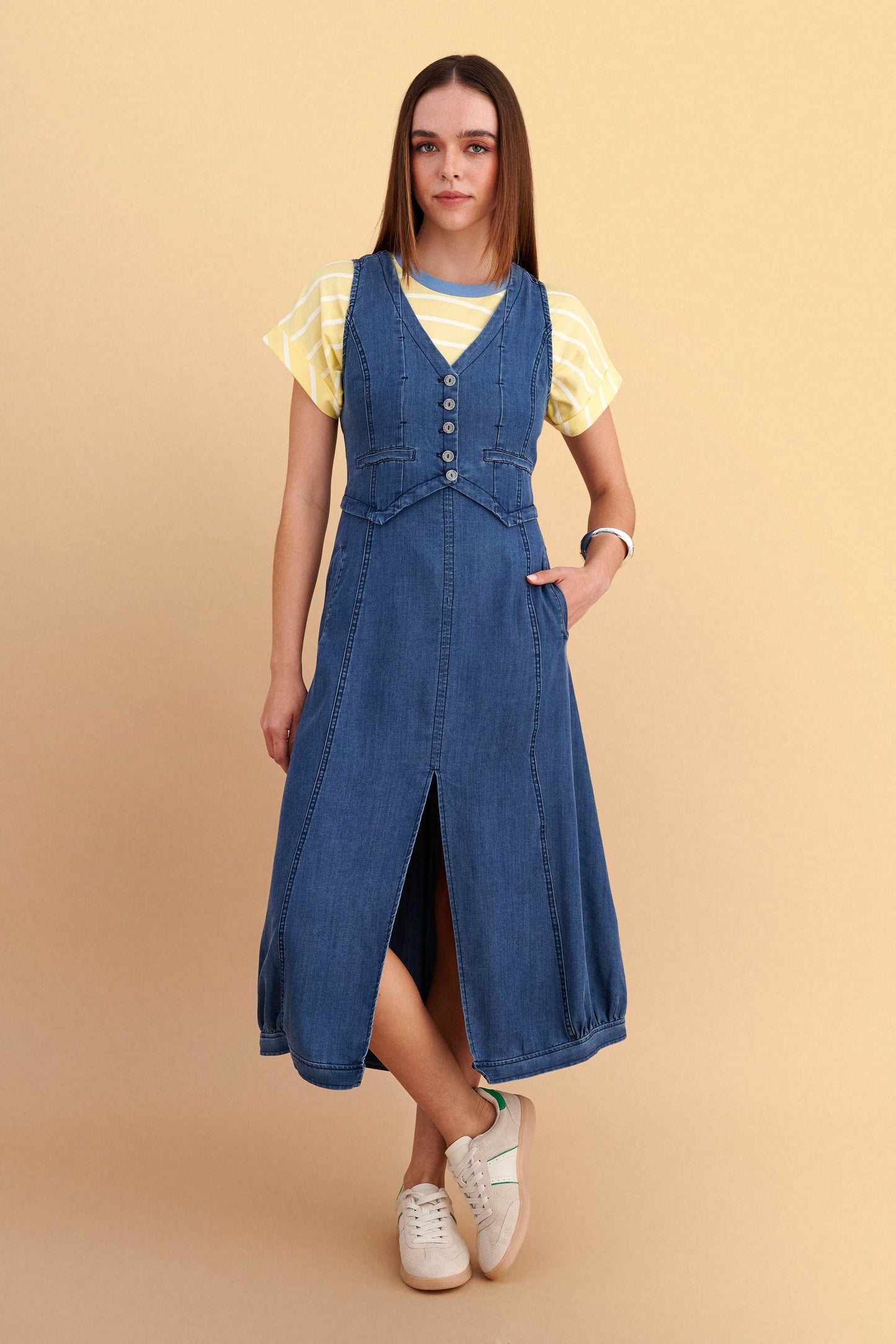 attrattivo - Fustan trecereksh blu xhins