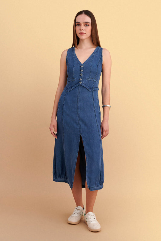 attrattivo - Fustan trecereksh blu xhins