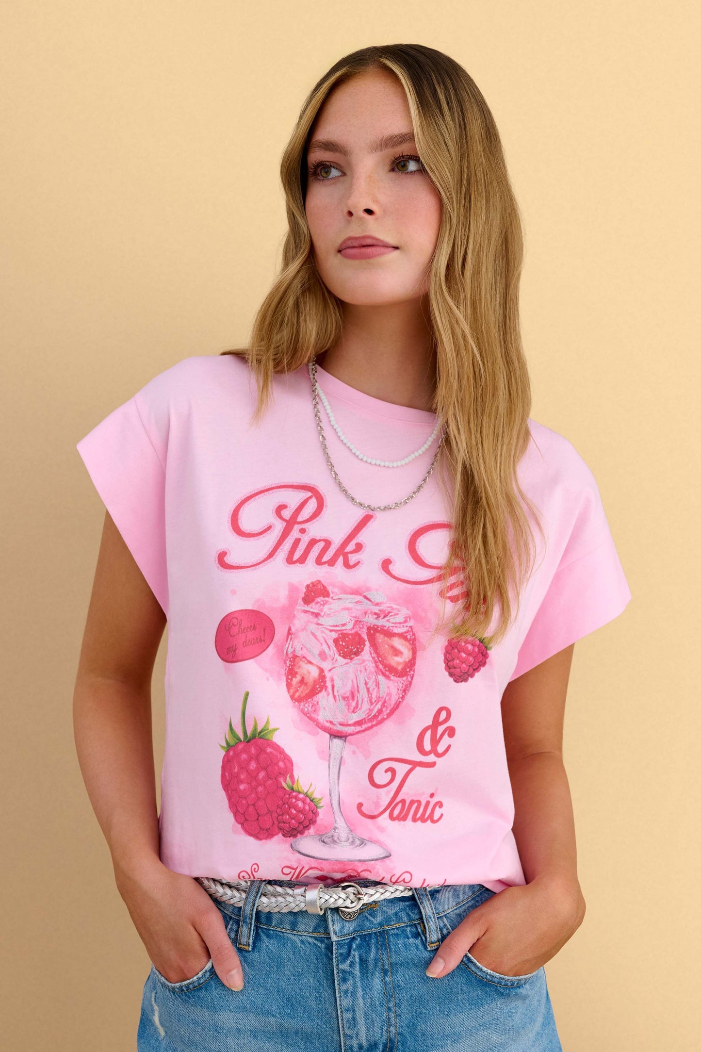 attrattivo - Bluze pambuku roze me motive