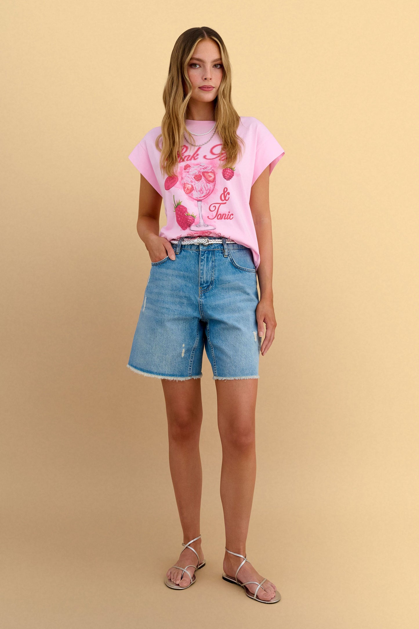 attrattivo - Bluze pambuku roze me motive