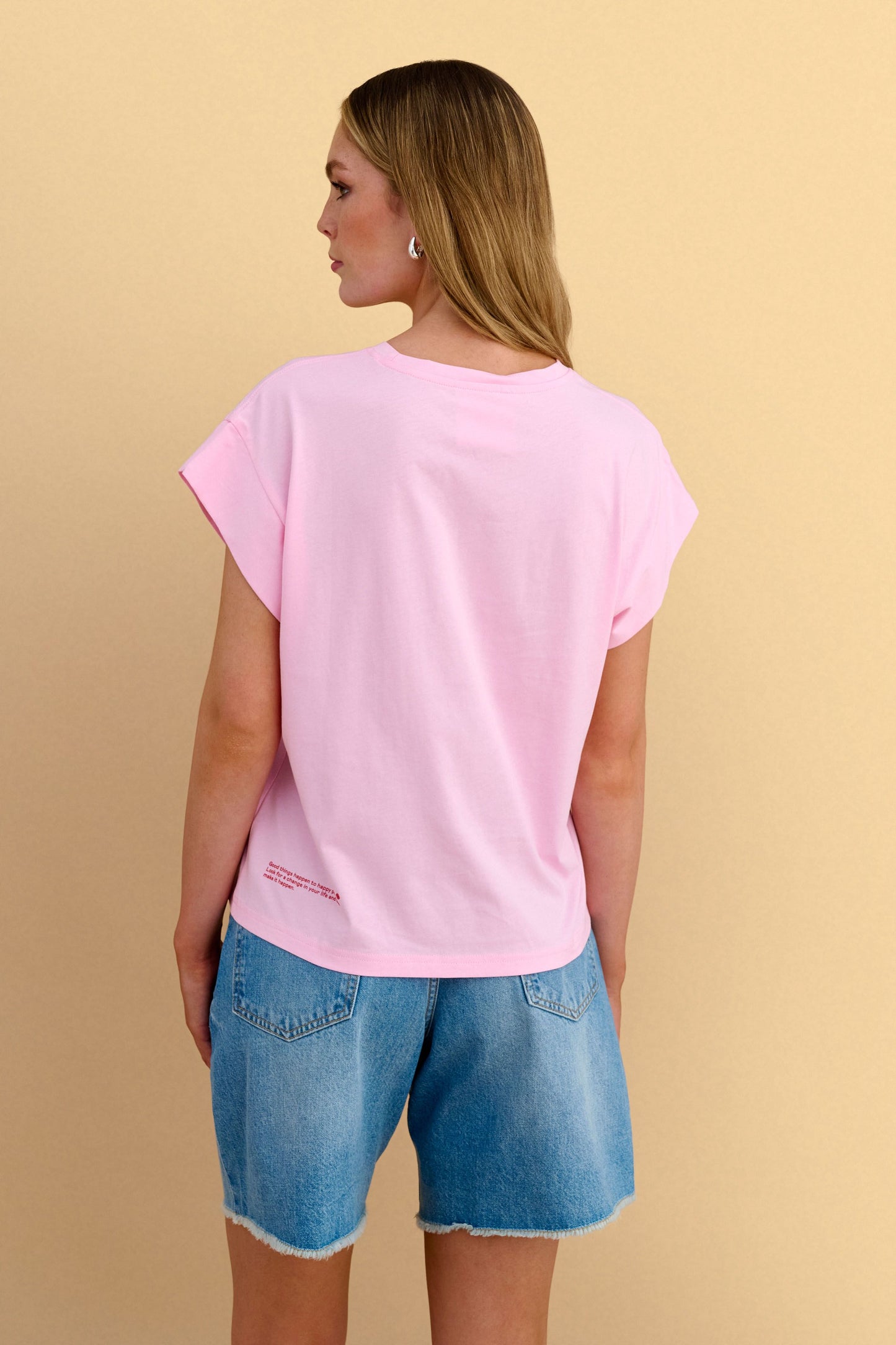 attrattivo - Bluze pambuku roze me motive