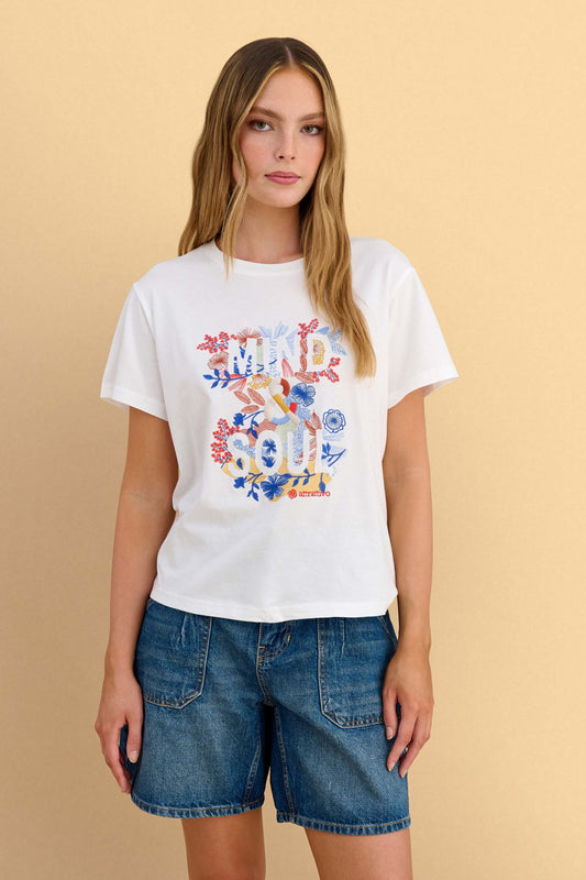 attrattivo - Bluze pambuku e bardhe me detaje