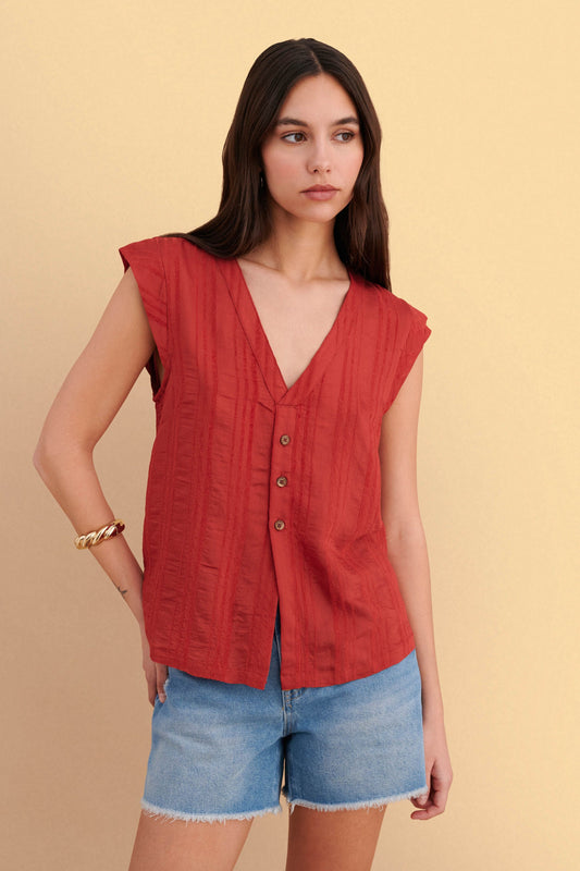 attrattivo - Bluze e kuqe me kopsa