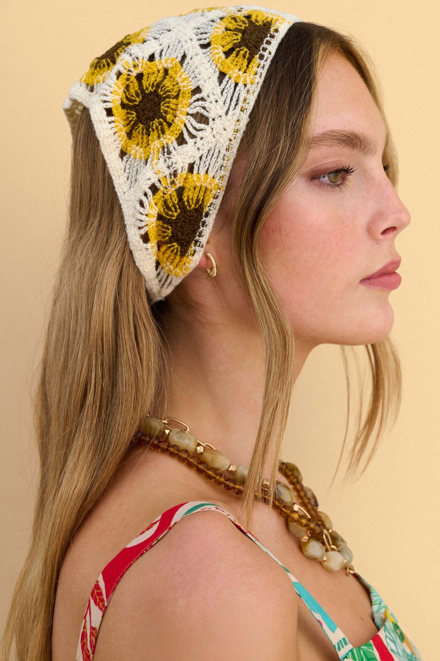 attrattivo - Bandana me thurje dhe motive florale