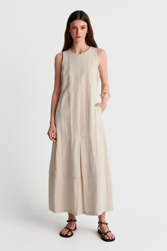 ALE - Fustan i bardhe me xhepa