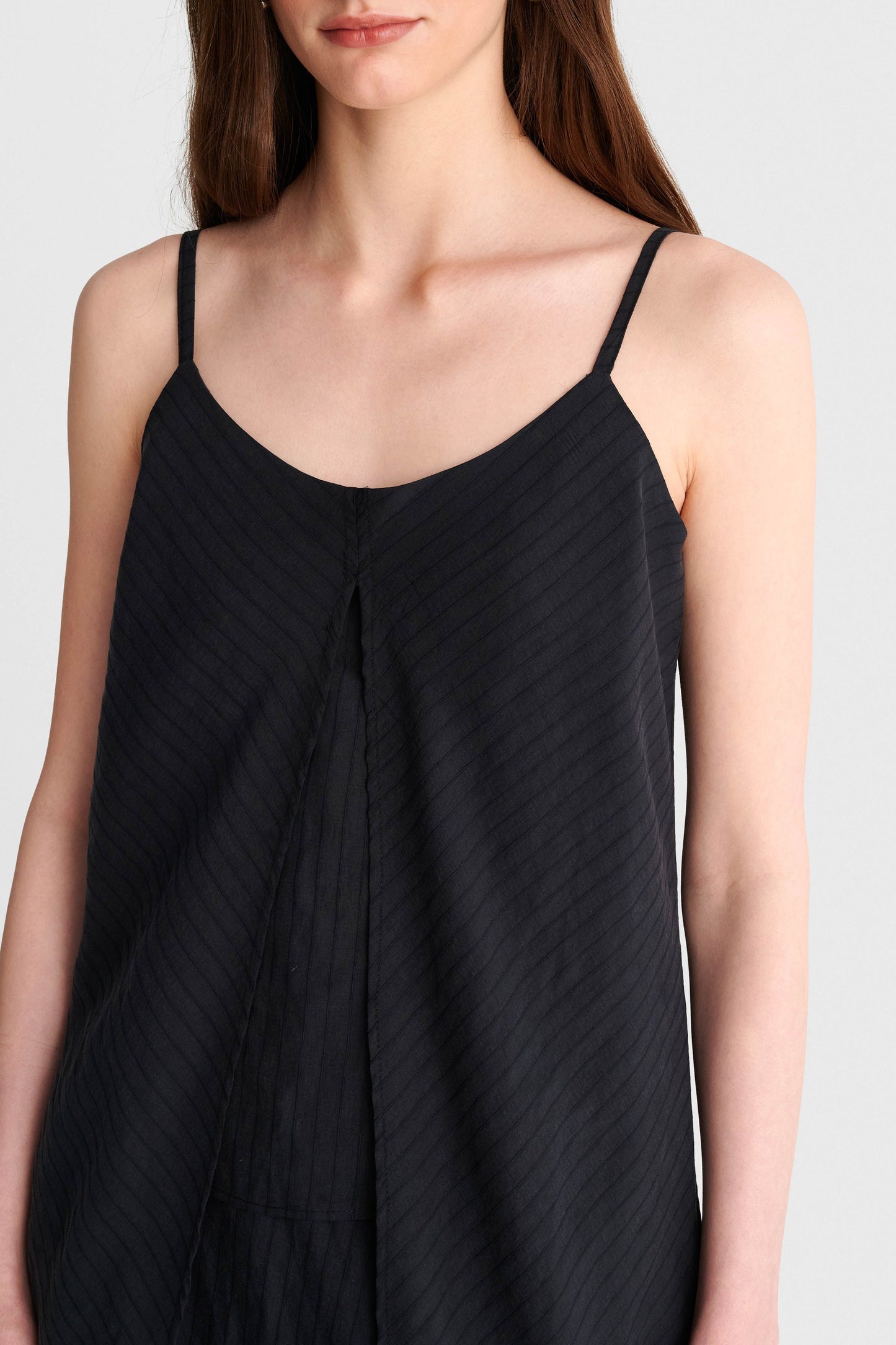 ALE - Fustan i zi asimetrik