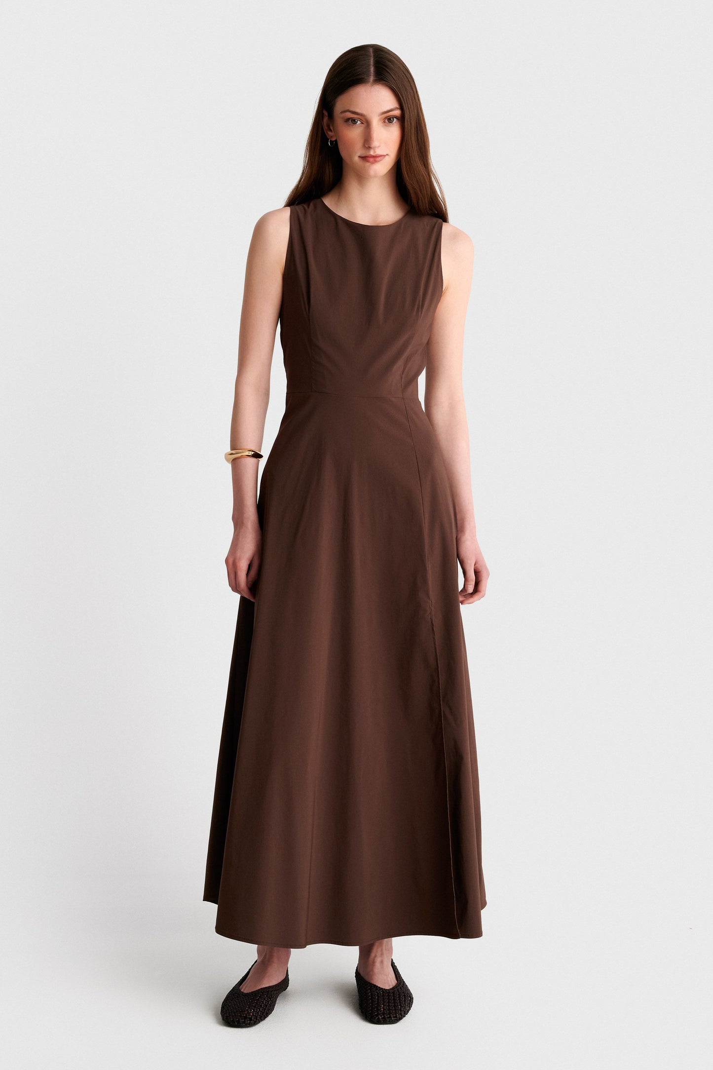 ALE - Fustan i gjate kaf me carje ne ane