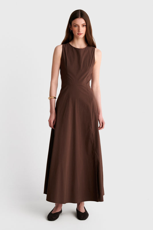 ALE - Fustan i gjate kaf me carje ne ane