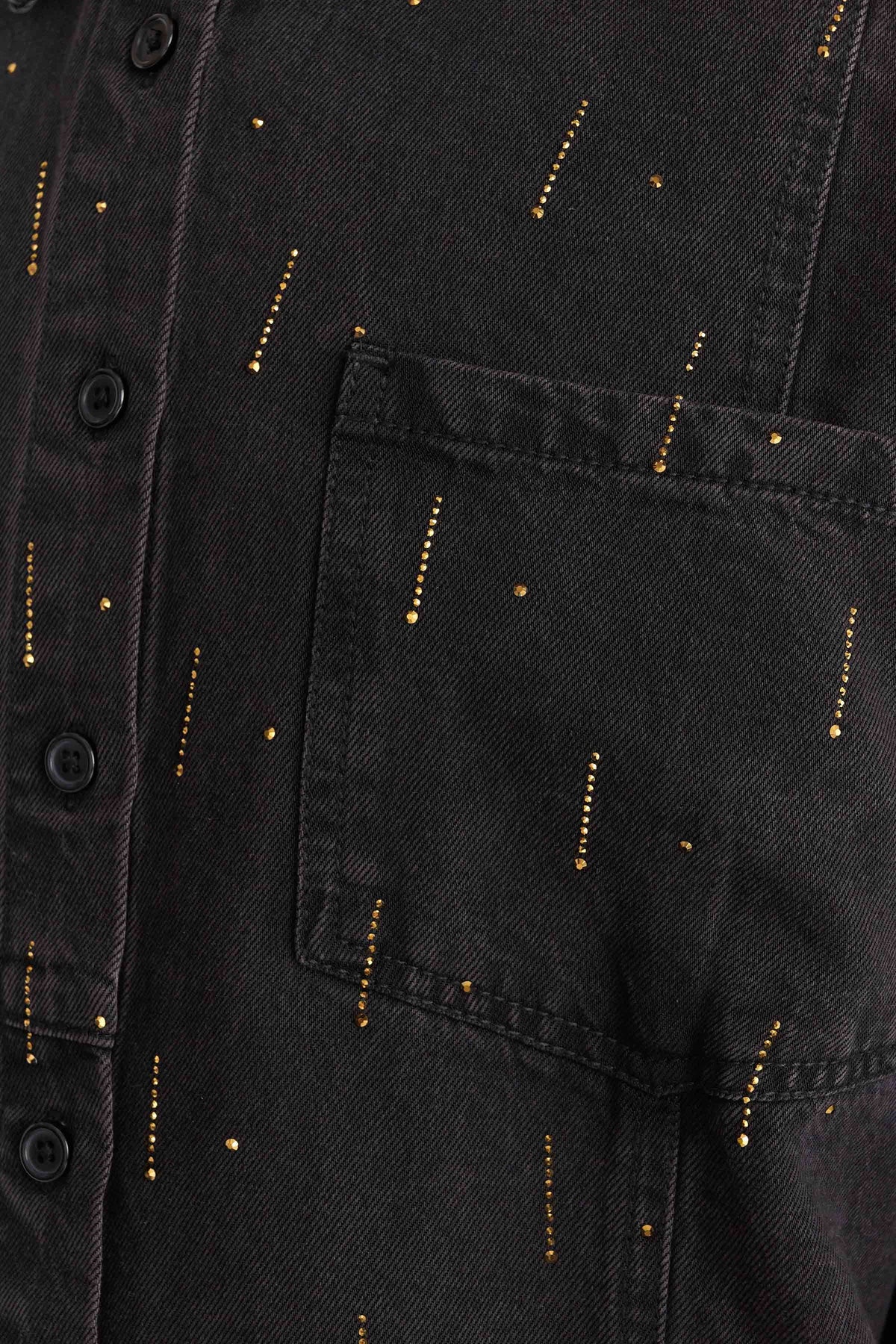 attrattivo - Kemishe e zeze oversize me detaje gurash