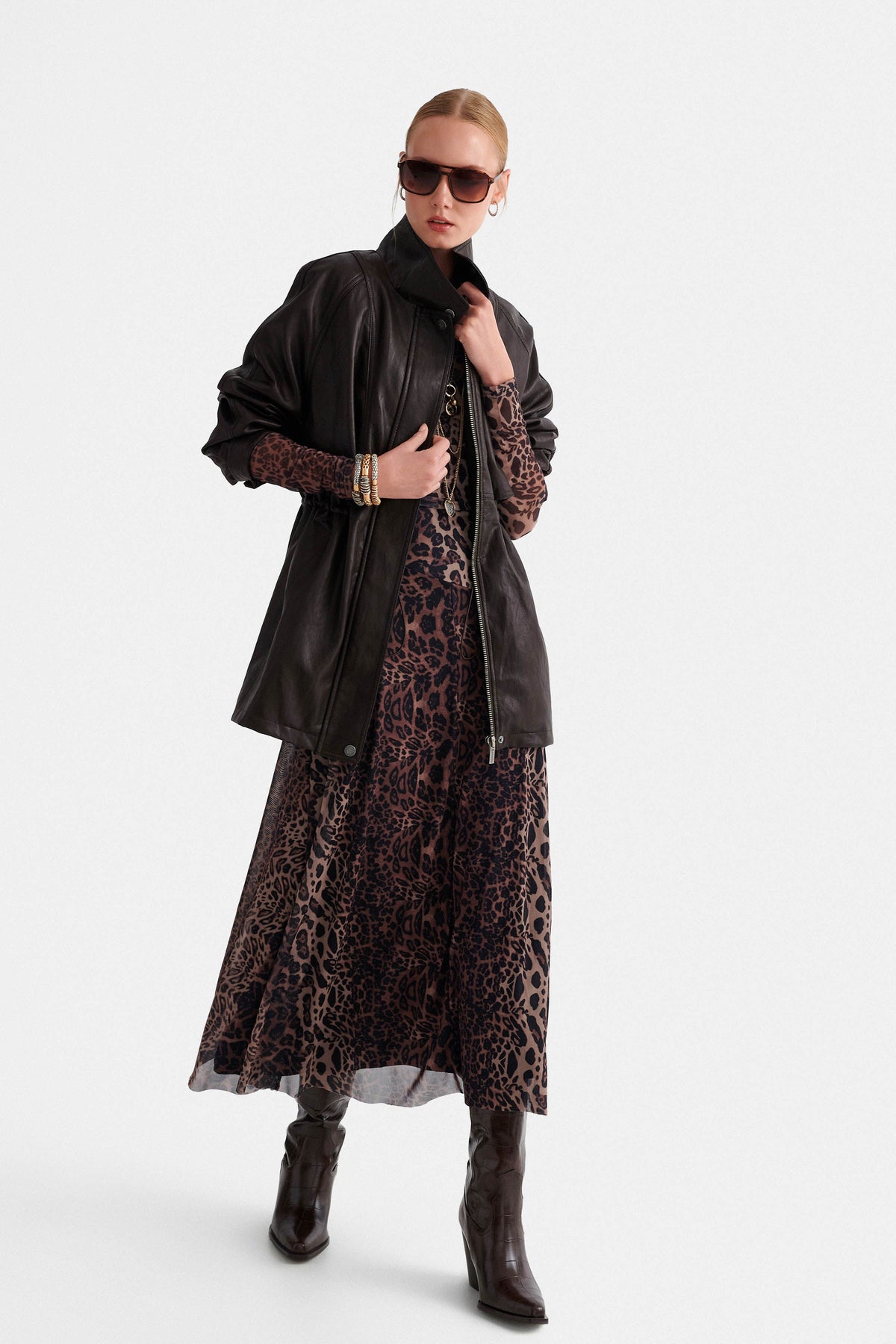 attrattivo - Xhakete lekure kafe stil oversize