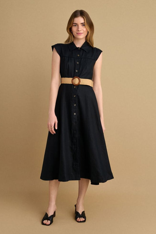 attrattivo - Fustan lino i zi me rrip