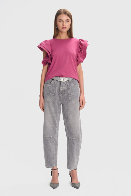 ALE - Bluze pambuku roze dhe e bardhe