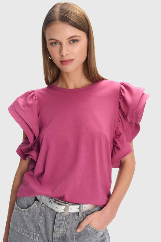 ALE - Bluze pambuku roze dhe e bardhe