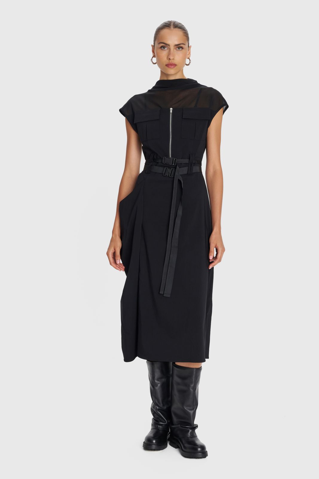 ALE - Fustan i zi trecereksh me rrip