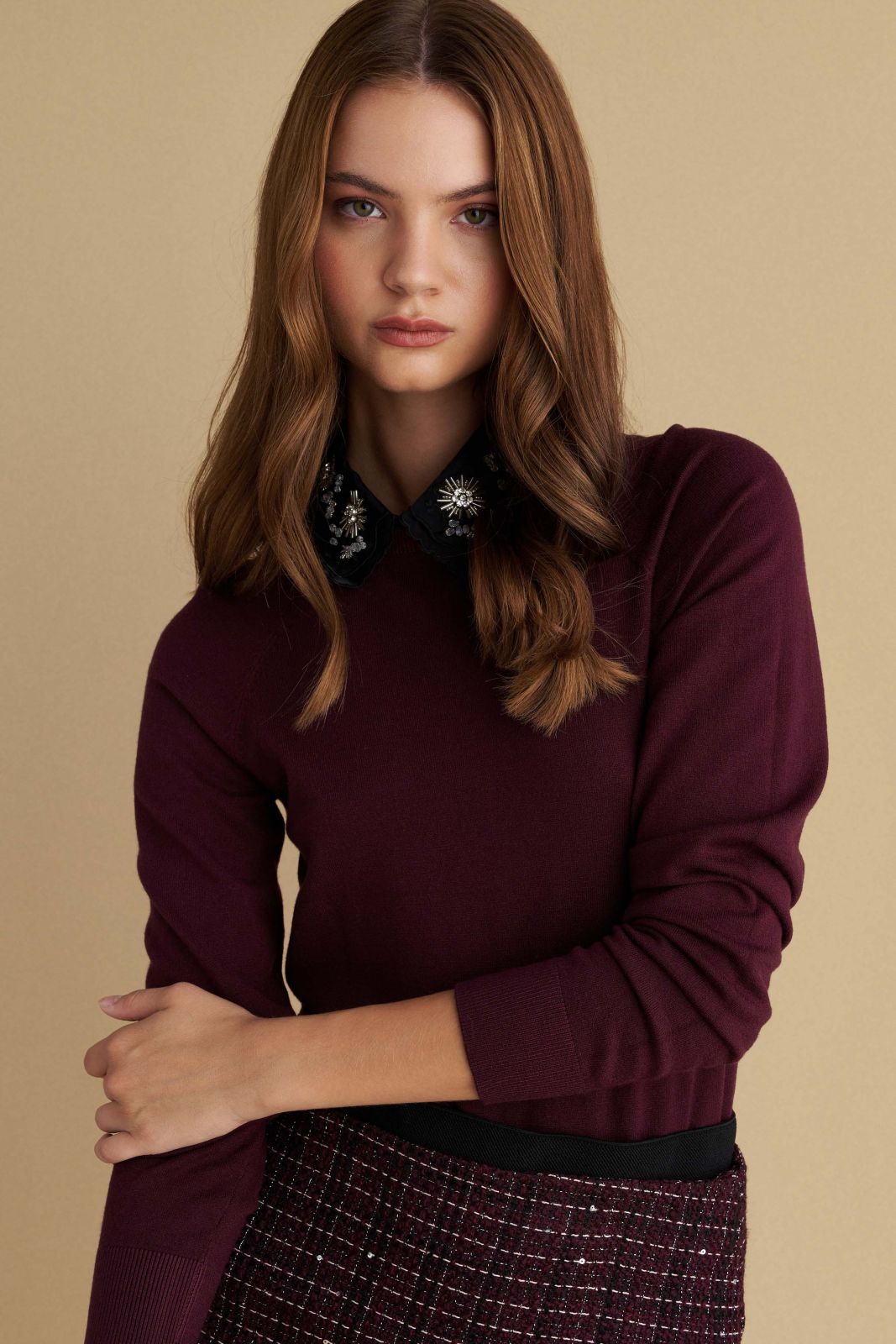 attrattivo - Bluze e deve vishnje  , kafe , jeshile , e bardhe dhe e zeze