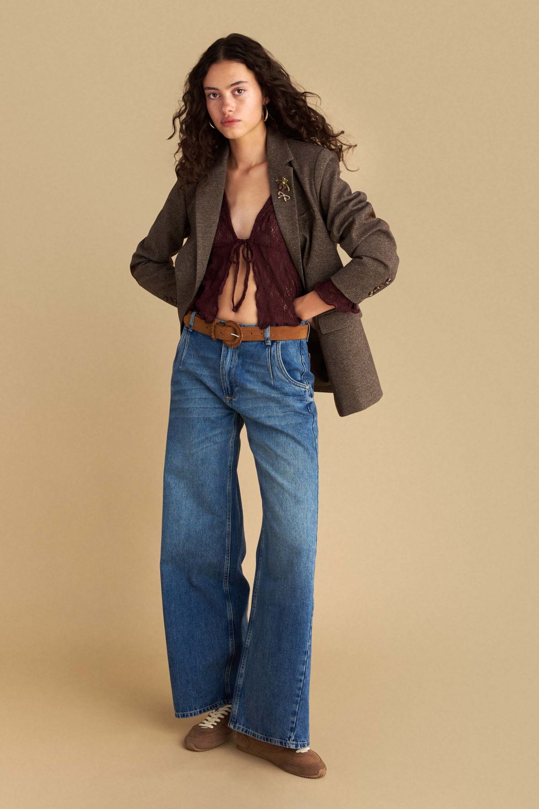 attrattivo - Xhinse blu me prerje te gjere