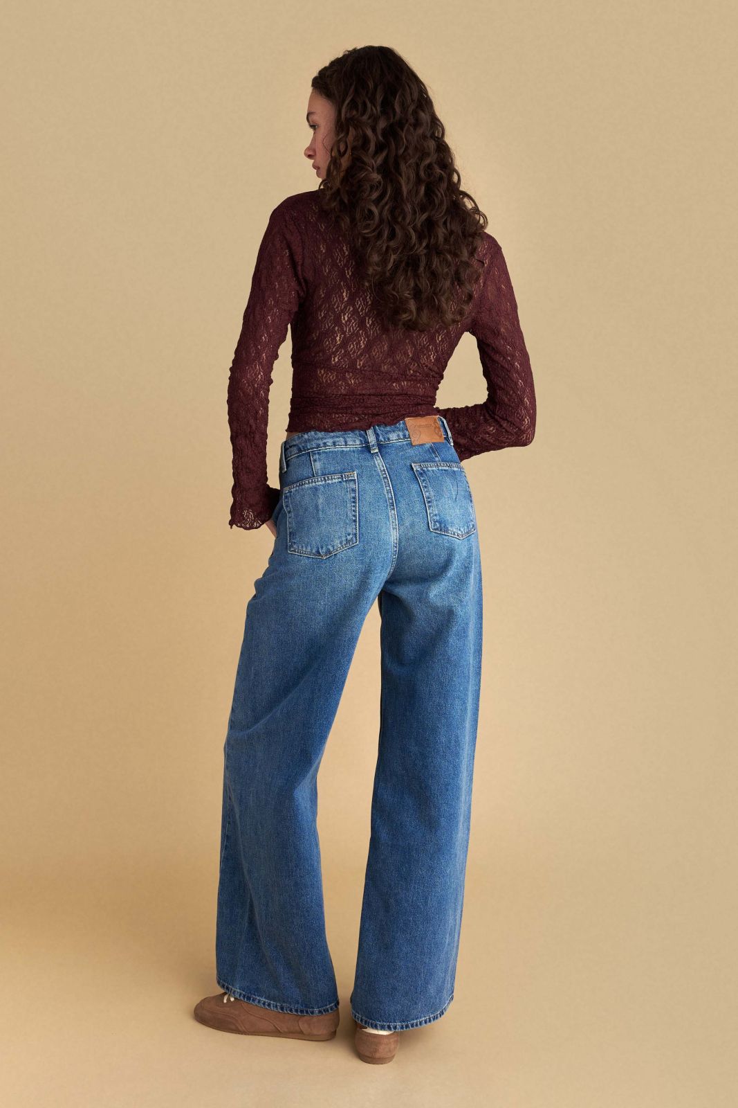 attrattivo - Xhinse blu me prerje te gjere