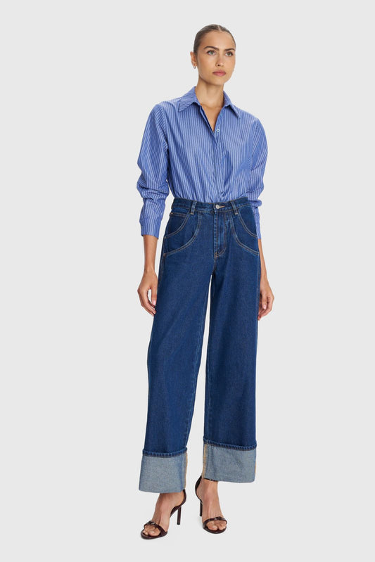 ALE - Xhinse blu me prerje e gjere