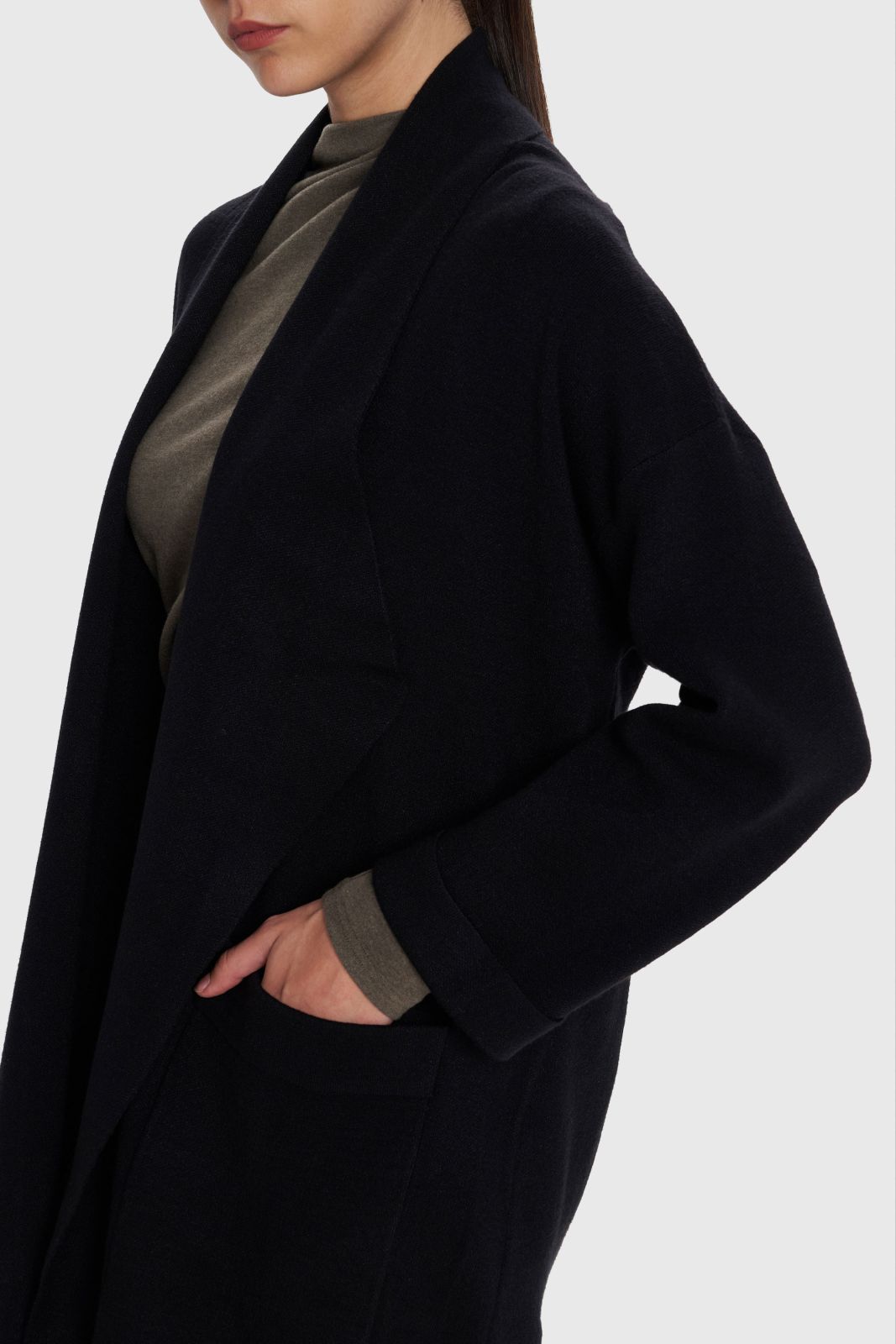 ALE - Cardigan trecereksh jeshil dhe i zi