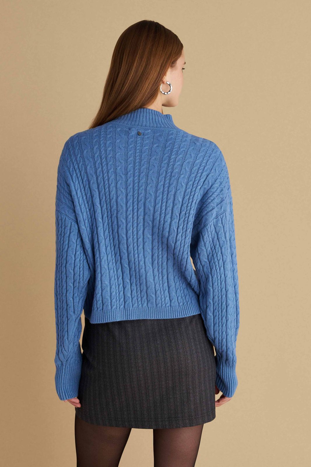 attrattivo - Pulover blu dhe e kuqe me jake te rrumbullaket